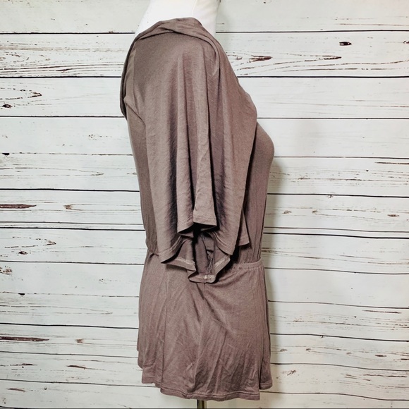 ⭐️ ELLA MOSS Draped One Shoulder Peplum Top - Picture 2 of 7